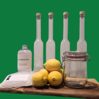 Limoncello pakket Plus met citroenen en flessen
