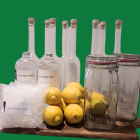 limoncello pakket deluxe met citroenen en alcohol