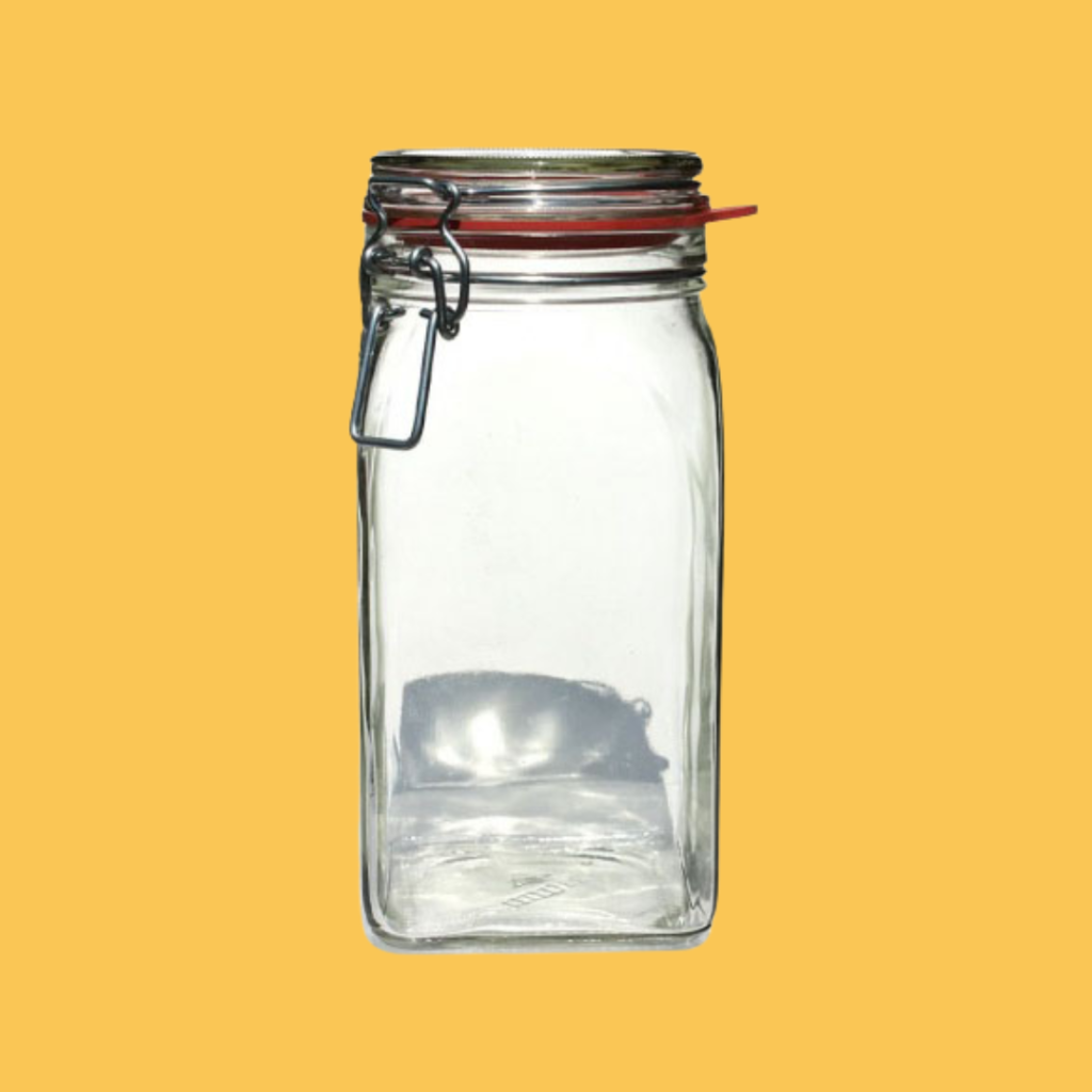 glazen weckpot 1,5l voor citroenschillen