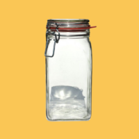 glazen weckpot 1,5l voor citroenschillen