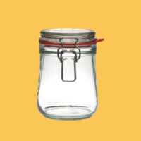 Weckpot 400 ml glazen pot met beugelsluiting