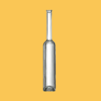 Glazen likeurfles limoncello fles van 350ml voor zelfgemaakte limoncello