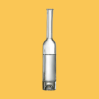 Glazen likeurfles limoncello fles van 200ml voor zelfgemaakte limoncello