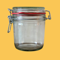 Weckpot 400 ml glazen pot met beugelsluiting