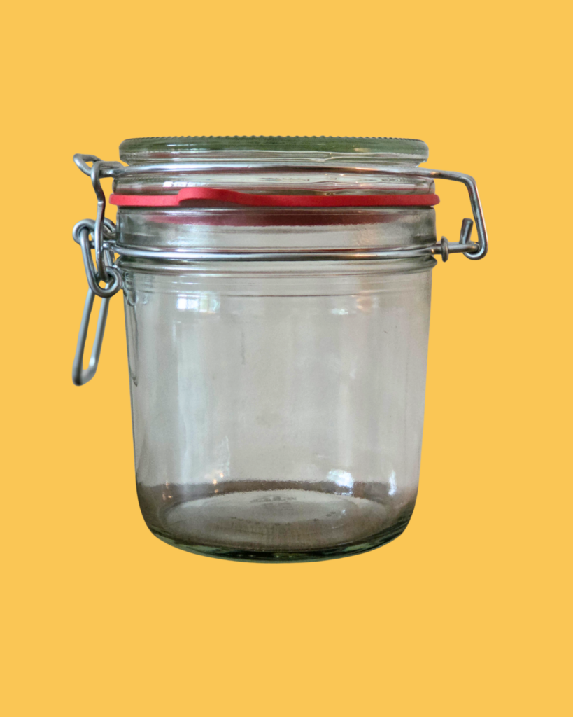 Weckpot 400 ml glazen pot met beugelsluiting