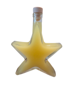 Stervormige glazen fles voor limoncello en likeur