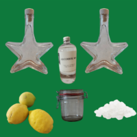 limoncello basis pakket met stervormige flessen
