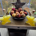 stervormige flessen op tafel